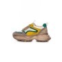 Pantofi Sport Dama din piele naturala HD8685 APRICOT-GREEN | ADVANCER