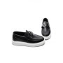 Mocasini Barbati 5NXE56 BLACK-WHITE | EXCENTRIC SHOES