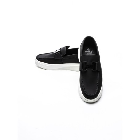Mocasini Barbati 5NXE55 BLACK-WHITE | EXCENTRIC SHOES