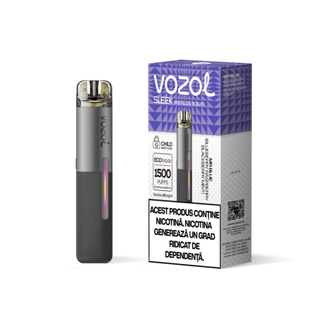 Narghilea electronica reincarcabila KIT SLEEK POD MR BLUE | GALASUN