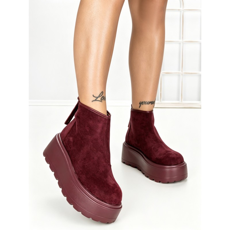 Ghete Dama cu Platforma 58WL19 WINERED | MEI