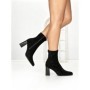 Botine cu Toc Gros 6GS11 BLACK | MEI