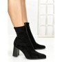 Botine cu Toc Gros 6GS11 BLACK | MEI