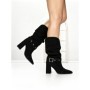 Ghete Dama din piele naturala 6GS9 BLACK | PANTOFUL