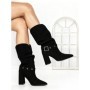 Ghete Dama din piele naturala 6GS9 BLACK | PANTOFUL