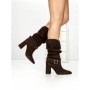 Ghete Dama din piele naturala 6GS9 DARK BROWN | PANTOFUL