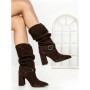 Ghete Dama din piele naturala 6GS9 DARK BROWN | PANTOFUL