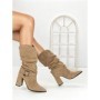 Ghete Dama din piele naturala 6GS9 KHAKI | PANTOFUL