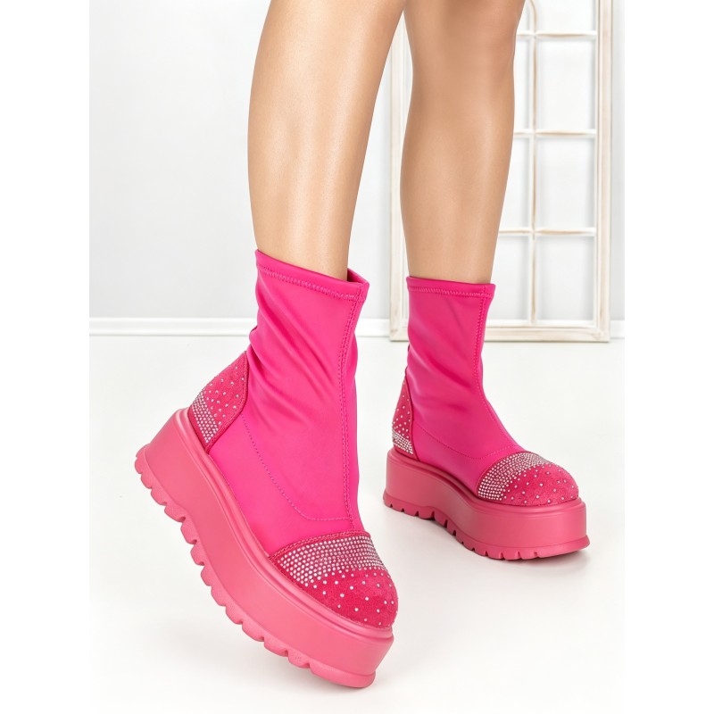 Ghete Dama cu Platforma 3AL78 PEACH | MEI