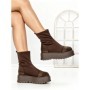 Ghete Dama cu Platforma 3AL78 DARK BROWN | MEI