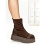Ghete Dama cu Platforma 3AL78 DARK BROWN | MEI