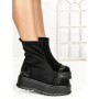 Ghete Dama cu Platforma 3AL78 BLACK-GUN | MEI