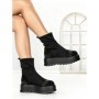 Ghete Dama cu Platforma 3AL78 BLACK-GUN | MEI