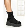 Ghete Dama cu Platforma 3AL78 BLACK-GUN | MEI