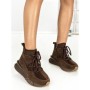 Ghete Dama din piele naturala 5SZ8 DARK BROWN | PANTOFUL