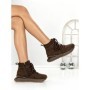 Ghete Dama din piele naturala 5SZ8 DARK BROWN | PANTOFUL