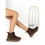 Ghete Dama din piele naturala 5SZ8 DARK BROWN | PANTOFUL