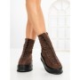 Ghete Dama cu Platforma 3AL77 DARK BROWN | MEI