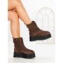 Ghete Dama cu Platforma 3AL77 DARK BROWN | MEI