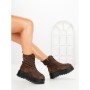 Ghete Dama cu Platforma 3AL77 DARK BROWN | MEI