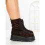 Ghete Dama cu Platforma 3AL77 BROWN-LEOPARD | MEI