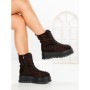 Ghete Dama cu Platforma 3AL77 BROWN-LEOPARD | MEI