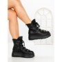 Ghete Dama cu Platforma 6ZP13 BLACK | MEI