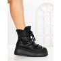 Ghete Dama cu Platforma 6ZP13 BLACK | MEI