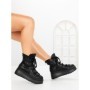 Ghete Dama cu Platforma 6ZP13 BLACK | MEI