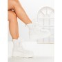 Ghete Dama cu Platforma 6ZP13 WHITE | MEI