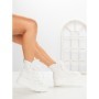 Ghete Dama cu Platforma 6ZP13 WHITE | MEI