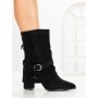 Botine cu Toc Gros 6AH32 BLACK | MEI