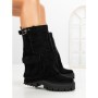 Ghete Dama cu Platforma 6AH27 BLACK | MEI