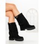 Ghete Dama cu Platforma 6AH27 BLACK | MEI