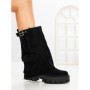 Ghete Dama cu Platforma 6AH27 BLACK | MEI