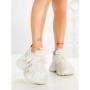 Pantofi Sport Dama cu Platforma 9999-6 SILVER | MEI