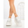 Pantofi Sport Dama cu Platforma 6208-9 WHITE | MEI