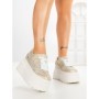 Pantofi Sport Dama cu Platforma 6208-9 CHAMPAGNE | MEI
