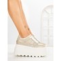 Pantofi Sport Dama cu Platforma 6208-9 CHAMPAGNE | MEI