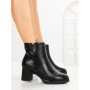 Botine cu Toc Gros 6AH33 BLACK | MEI