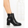 Botine cu Toc Gros 6AH33 BLACK | MEI