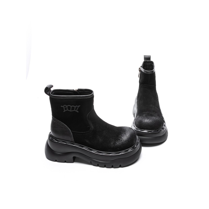 Ghete Dama din piele naturala 10551-2 BLACK | ADVANCER