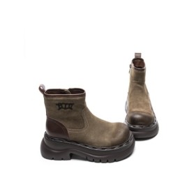 Ghete Dama din piele naturala 10551-2 KHAKI | ADVANCER