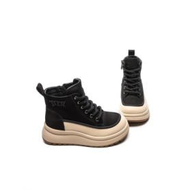 Ghete Dama din piele naturala 8361-2 BLACK | ADVANCER