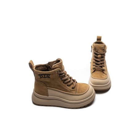 Ghete Dama din piele naturala 8361-2 KHAKI | ADVANCER