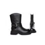 Ghete Dama din piele naturala 5160-2 BLACK | ADVANCER