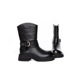 Ghete Dama din piele naturala 5160-2 BLACK | ADVANCER