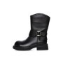Ghete Dama din piele naturala 5160-2 BLACK | ADVANCER