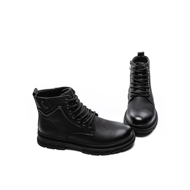 Ghete Barbati din piele naturala WM2901 BLACK | ADVANCER