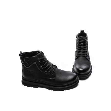 Ghete Barbati din piele naturala WM2901 BLACK | ADVANCER